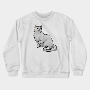 Cat - Eurpoean Shorthair - Gray Crewneck Sweatshirt